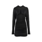 Saint Laurent Black Viscose Casual Dress