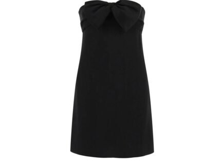 Saint Laurent Black Acetate Casual Dress