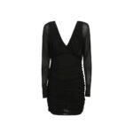 Saint Laurent Black Viscose Cocktail Dress