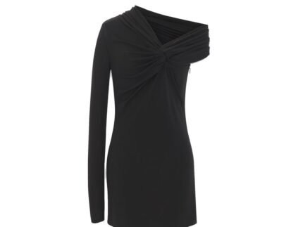Saint Laurent Black Viscose Casual Dress