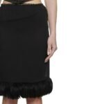 Saint Laurent Black Silk Midi Skirt - Image 4