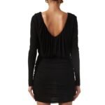 Saint Laurent Black Viscose Cocktail Dress - Image 3