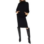 Saint Laurent Black Wool Casual Dress - Image 2