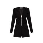 Saint Laurent Black Acetate Jumpsuit