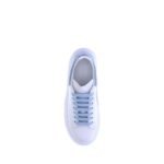 Alexander McQueen Blue Calf Leather Bos Taurus Platform Sneakers - Image 4