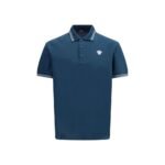 Versace Blue Cotton Polo Shirt