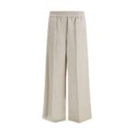 Brunello Cucinelli Beige Linen Casual Pants