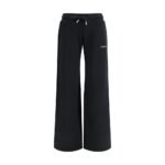 Off-White Black Cotton Casual Pants
