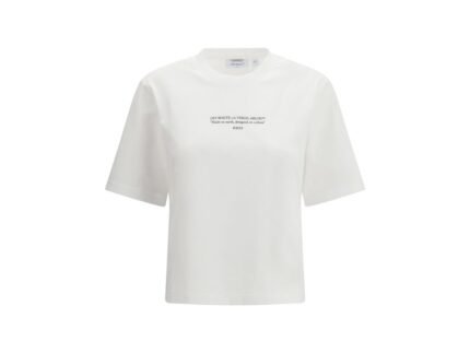 Tricou Off-White Alb din Bumbac