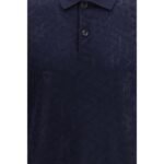 Burberry Blue Wool Polo Shirt - Image 3