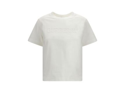Burberry White Cotton Sportswear
