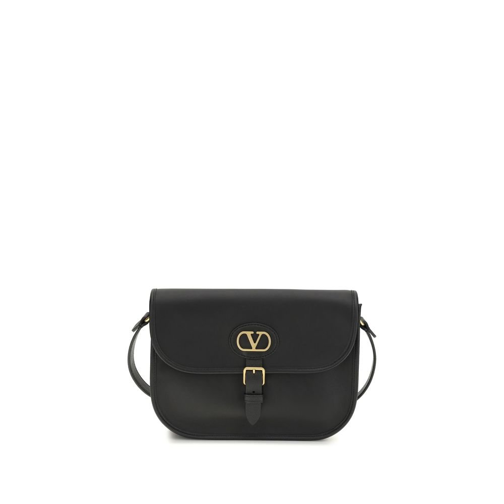 10247067-1.jpeg Valentino Garavani Black Calf Leather Bos Taurus Shoulder Bag - Image 1