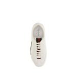 Gucci White Calf Leather Bos Taurus Low Top Sneakers - Image 4