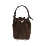 Amiri Brown Calf Leather Bos Taurus Backet Bag