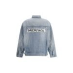 Balenciaga Blue Cotton Denim Jacket - Image 2