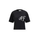 Off-White Black Cotton T-Shirt