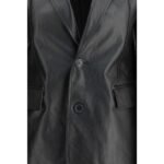 Balenciaga Black Leather Jacket - Image 3