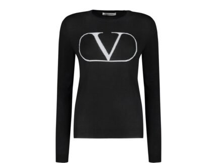 Valentino Black Virgin Wool Sweatshirt
