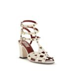 Valentino Garavani Brown Goatskin Stiletto Heel Sandals - Image 2