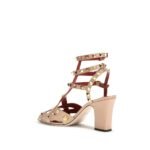 Valentino Garavani White Goatskin Platform Sandals - Image 3