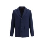 Gucci Blue Cotton Coat