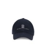 Brunello Cucinelli Blue Silk Cap (Baseball Hat)