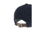 Brunello Cucinelli Blue Silk Cap (Baseball Hat) - Image 3