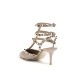 Valentino Garavani Gray Calf Leather Bos Taurus Pumps - Image 3