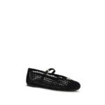 Prada Black Cotton Ballet Flats - Image 2