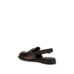 Mocasini Miu Miu Arămiu din Piele - imagine 3