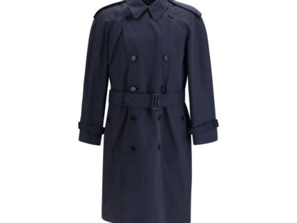 Palton Burberry Albastru din Bumbac