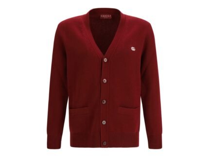 Gucci Bordeaux Wool Cardigan