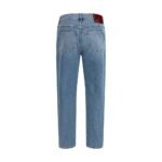 Gucci Blue Cotton Slim Fit Jeans - Image 2