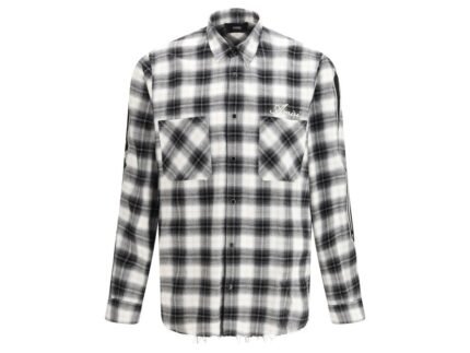 Amiri Black Cotton Pattern Shirt