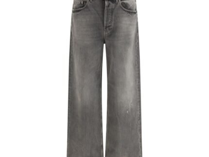 Golden Goose Gray Cotton Relaxed Fit Jeans