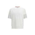 Tricou Thom Browne Alb din Bumbac