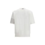 Tricou Thom Browne Alb din Bumbac - imagine 2