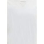 Prada White Cotton T-Shirt - Image 3