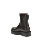 The Row Brown Calf Leather Bos Taurus Ankle Boots - Image 3