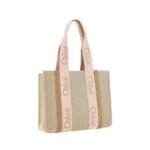 Chloé Brown Linen Shoulder Bag - Image 2