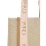Chloé Brown Linen Shoulder Bag - Image 4