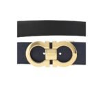 Ferragamo Blue Calf Leather Bos Taurus Regular Belt - Image 4
