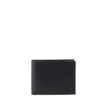 Ferragamo Black Calf Leather Bos Taurus Wallet