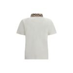 Burberry White Cotton Polo Shirt - Image 2