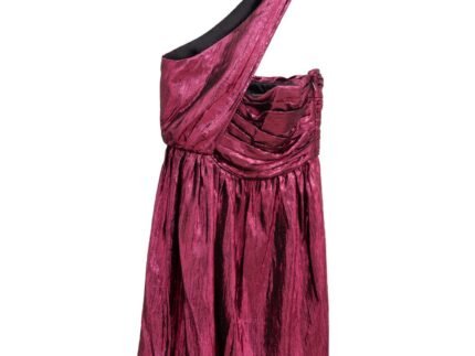 Saint Laurent Fuchsia Viscose Short Dress