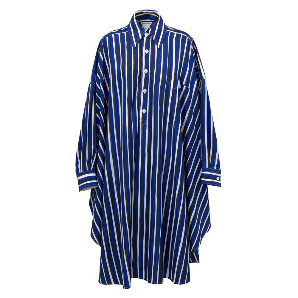 10289198.jpeg Bottega Veneta Blue Textile Long Dress - Image 1