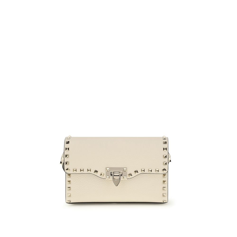 10289947-1.jpeg Geantă Valentino Garavani small Rockstud Shoulder Rockstud Shoulder Bag Bej din Piele - imagine 1