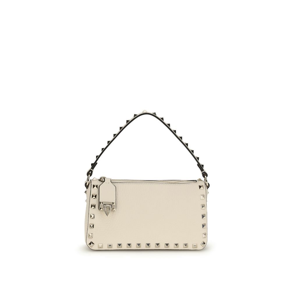 10289956.jpeg Valentino Garavani Beige Calf Leather Bos Taurus Shoulder Bag - Image 1
