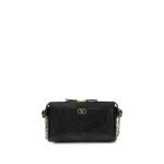 Valentino Garavani Black Lamb Ovis Aries Aries Shoulder Bag
