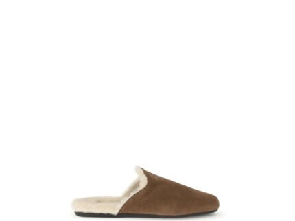 Prada Brown Calf Leather Bos Taurus Mules